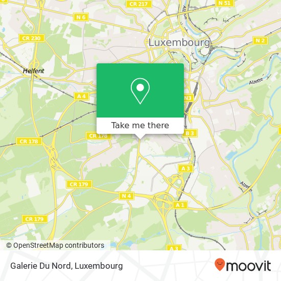 Galerie Du Nord map