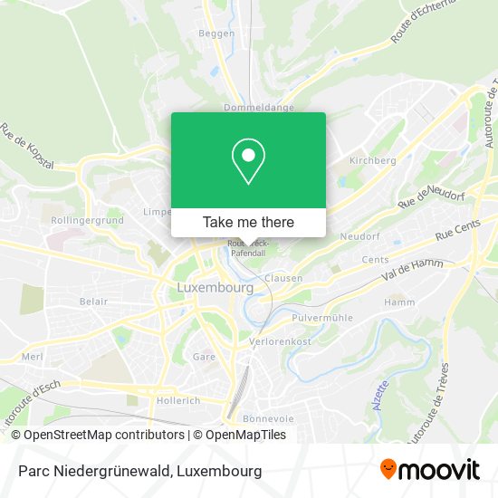 Parc Niedergrünewald map