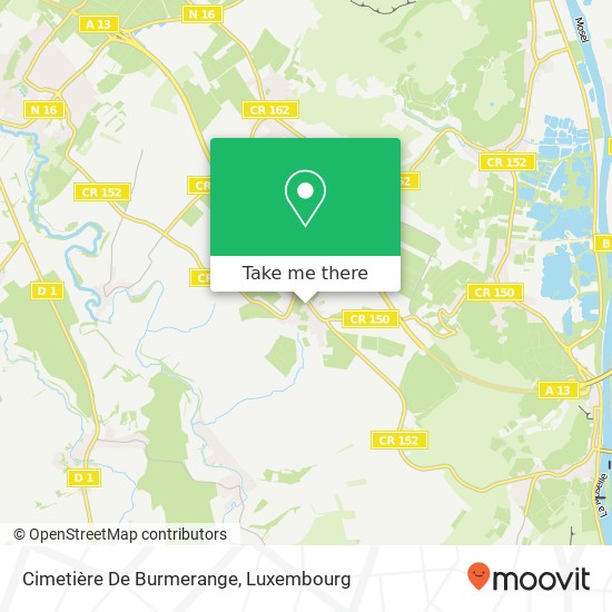 Cimetière De Burmerange map