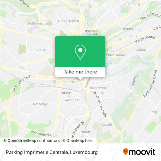 Parking Imprimerie Centrale map
