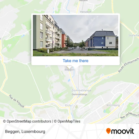 Beggen map