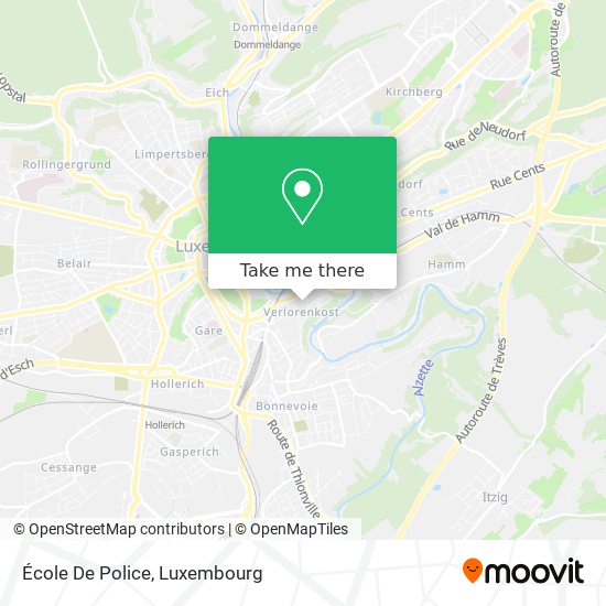 École De Police map