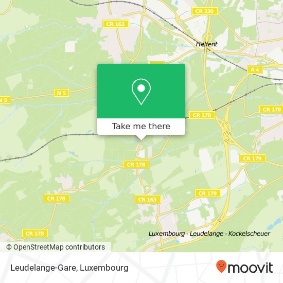 Leudelange-Gare map
