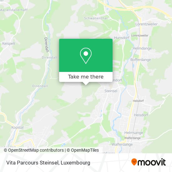 Vita Parcours Steinsel map
