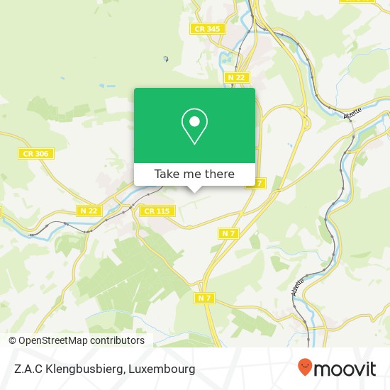 Z.A.C Klengbusbierg map