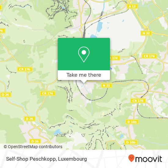 Self-Shop Peschkopp map