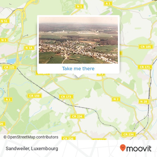 Sandweiler Karte