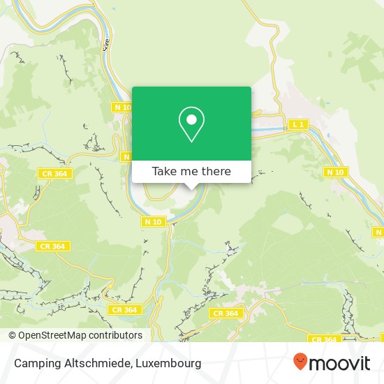 Camping Altschmiede map