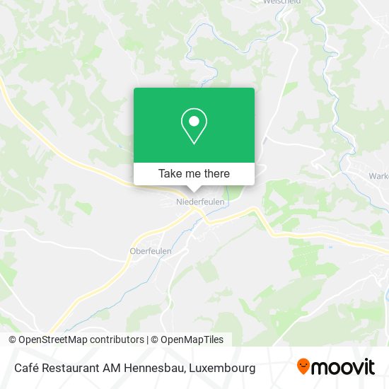 Café Restaurant AM Hennesbau map