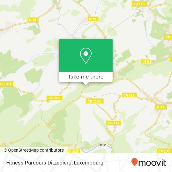 Fitness Parcours Ditzebierg map