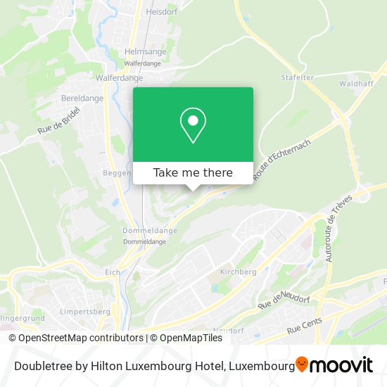 Doubletree by Hilton Luxembourg Hotel Karte
