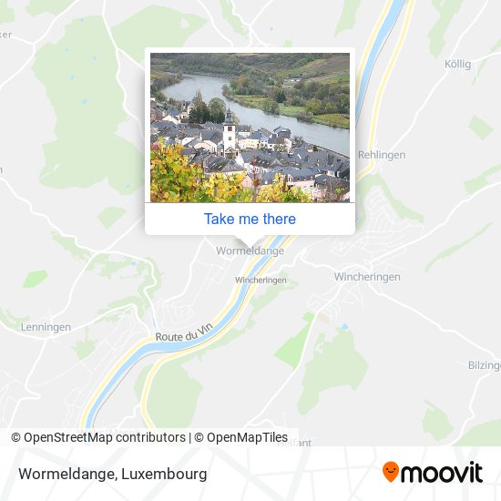Wormeldange map