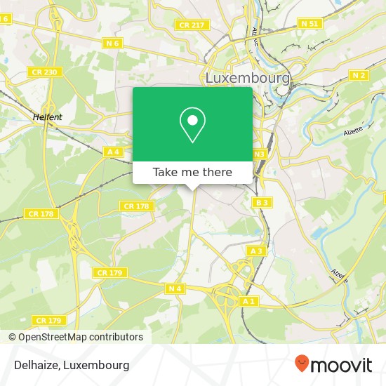 Delhaize map