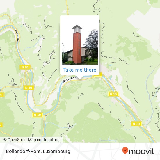 Bollendorf-Pont map