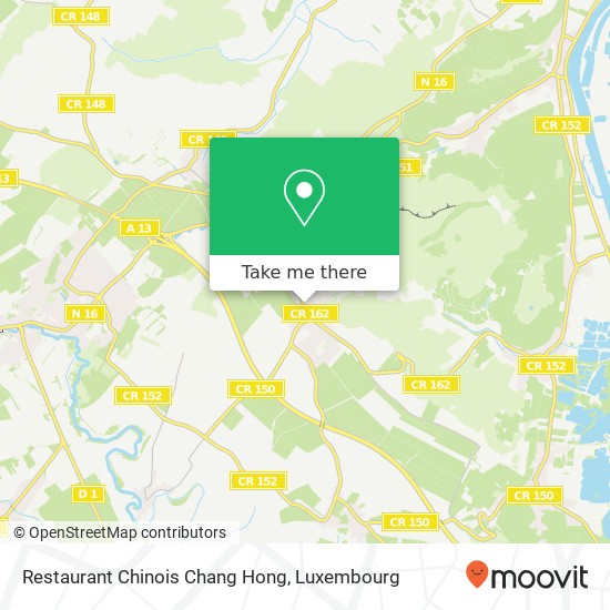 Restaurant Chinois Chang Hong Karte