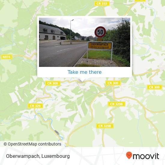 Oberwampach map