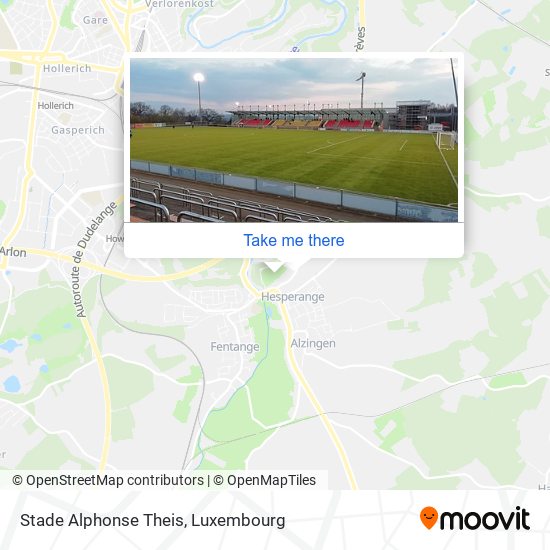 Stade Alphonse Theis map
