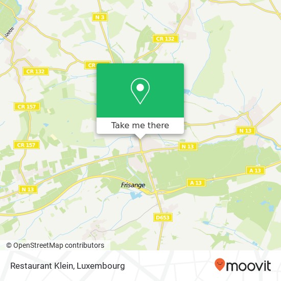 Restaurant Klein map