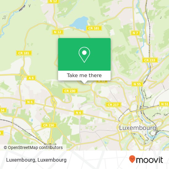 Luxembourg map