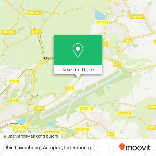 Ibis Luxembourg Aéroport Karte