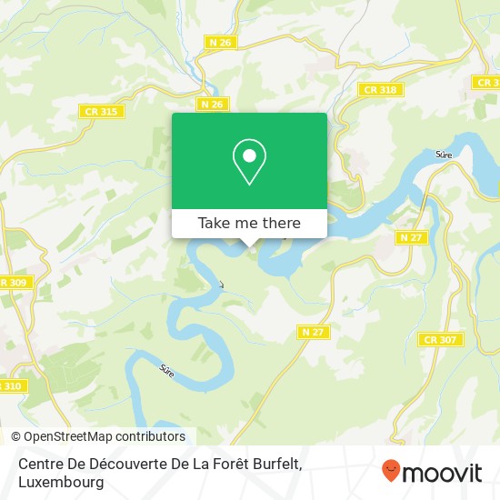 Centre De Découverte De La Forêt Burfelt Karte