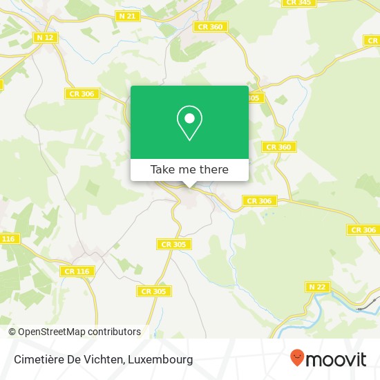 Cimetière De Vichten map