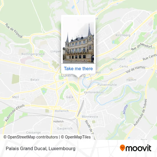 Palais Grand Ducal map
