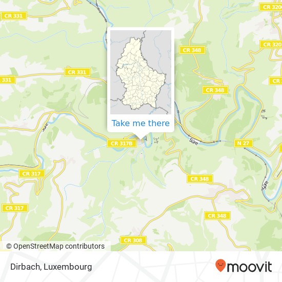 Dirbach map
