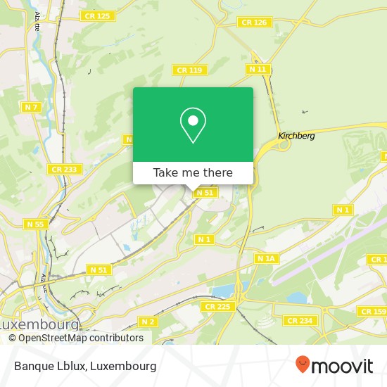 Banque Lblux map