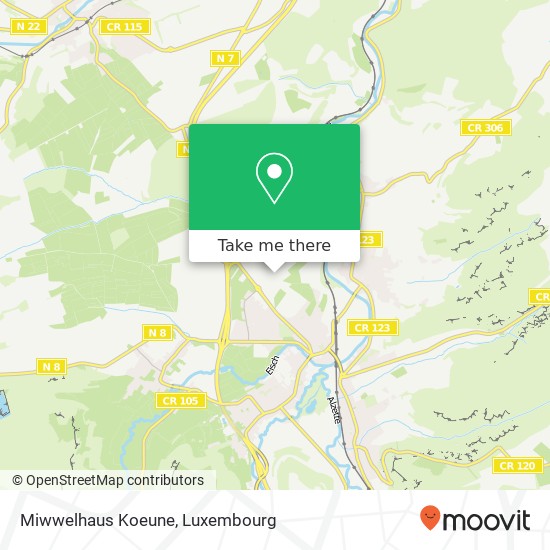Miwwelhaus Koeune map