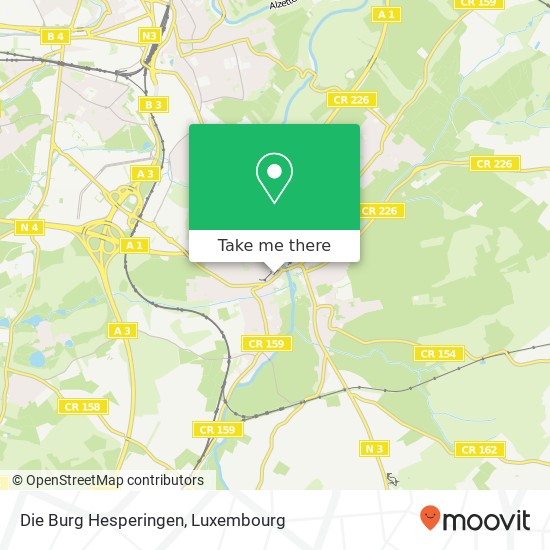 Die Burg Hesperingen map