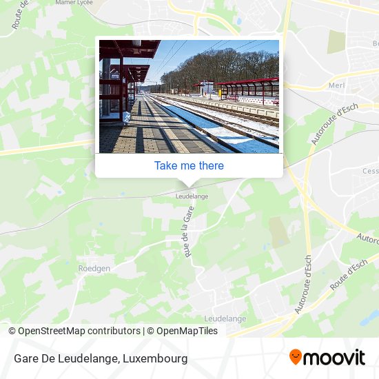 Gare De Leudelange map