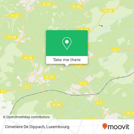 Cimetière De Dippach map
