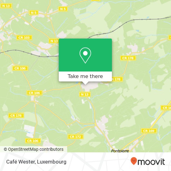 Café Wester map