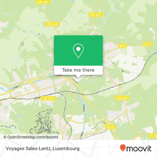 Voyages Sales-Lentz map