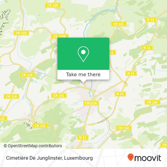 Cimetière De Junglinster map