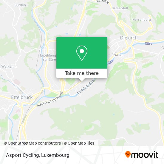 Asport Cycling map