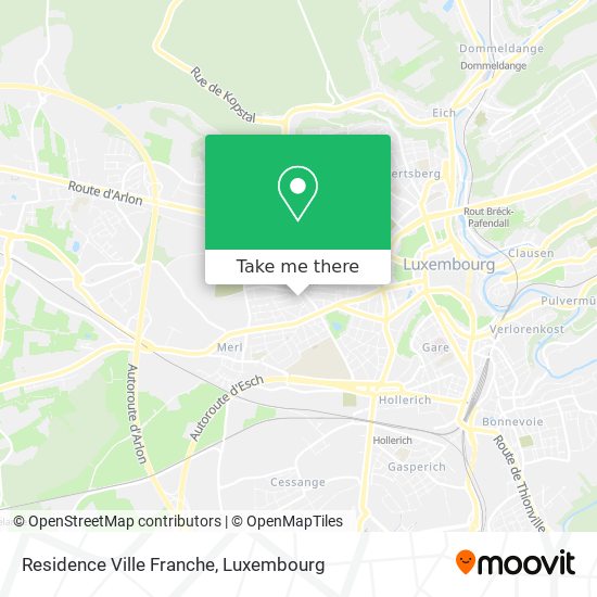 Residence Ville Franche map