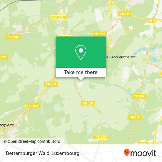 Bettemburger Wald Karte