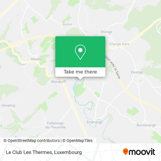 Le Club Les Thermes map