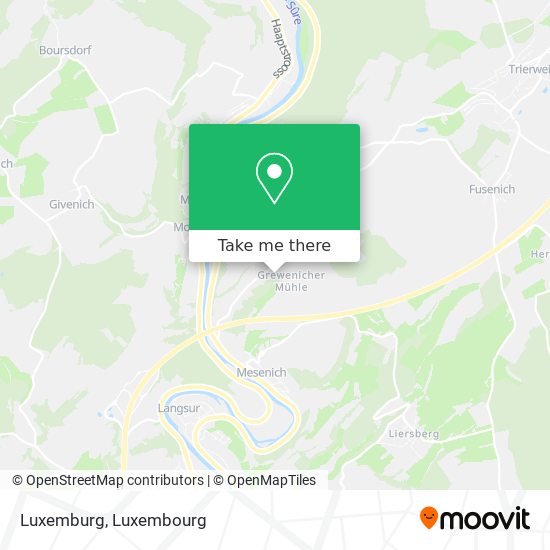 Luxemburg map