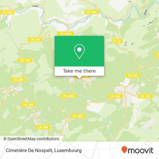 Cimetière De Nospelt map