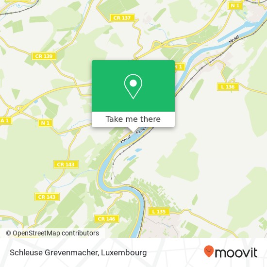 Schleuse Grevenmacher map