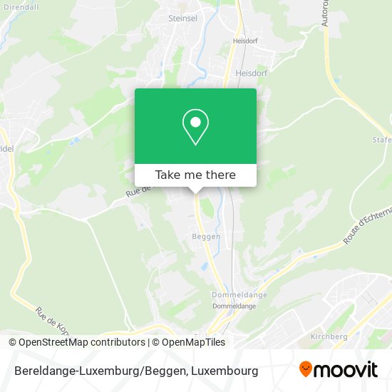 Bereldange-Luxemburg/Beggen map