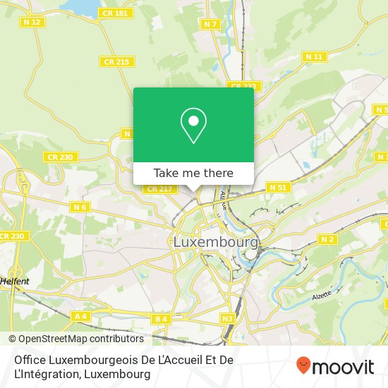 Office Luxembourgeois De L'Accueil Et De L'Intégration Karte