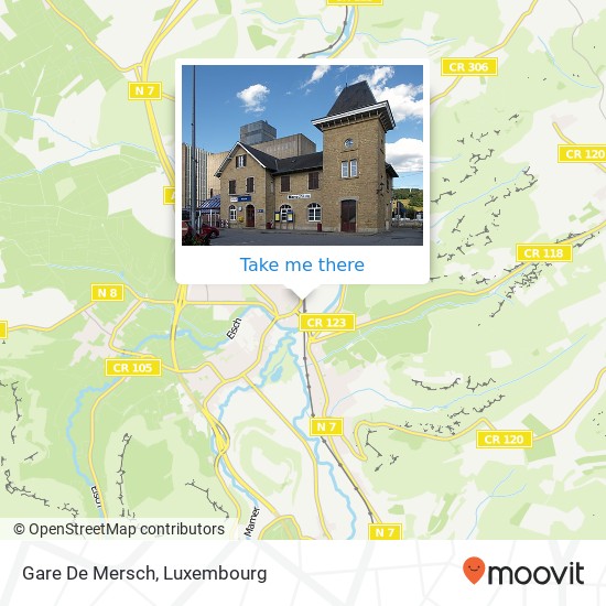 Gare De Mersch Karte