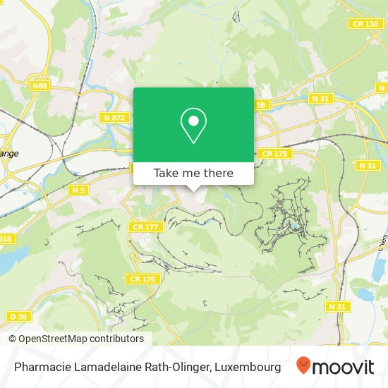 Pharmacie Lamadelaine Rath-Olinger map