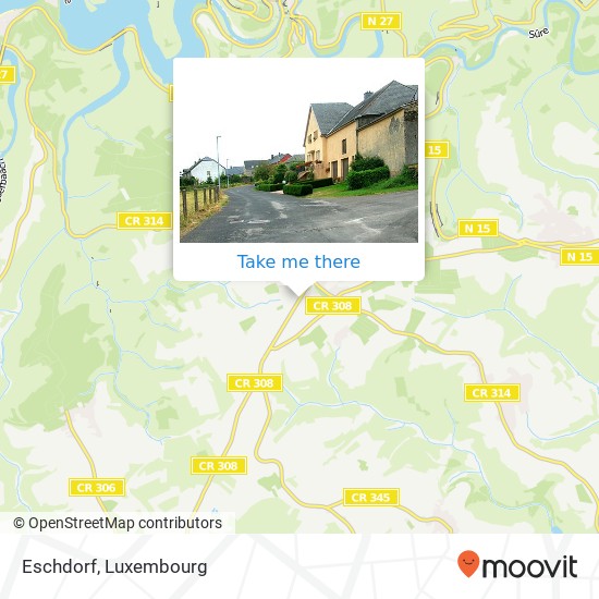 Eschdorf map