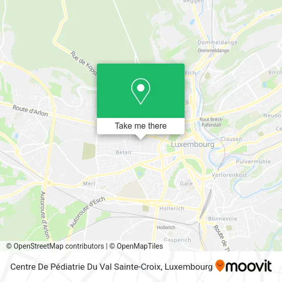 Centre De Pédiatrie Du Val Sainte-Croix map