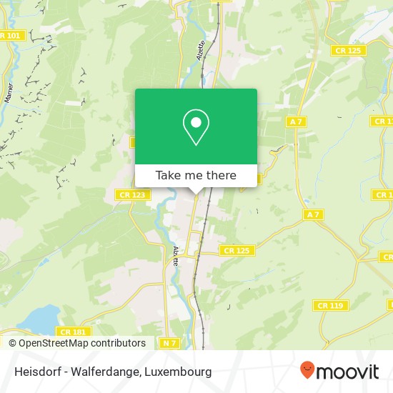 Heisdorf - Walferdange map